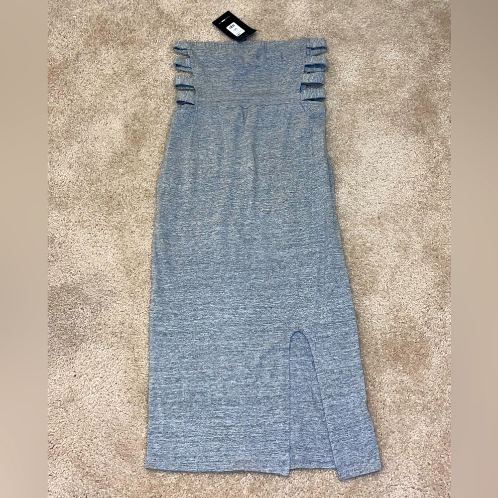 @FashionNova Grey MIDI DRESS👽